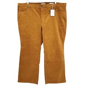 Jessica Simpson Women's Lily High Rise Bootcut Camel Corduroy Pants Sz 26WS NWT